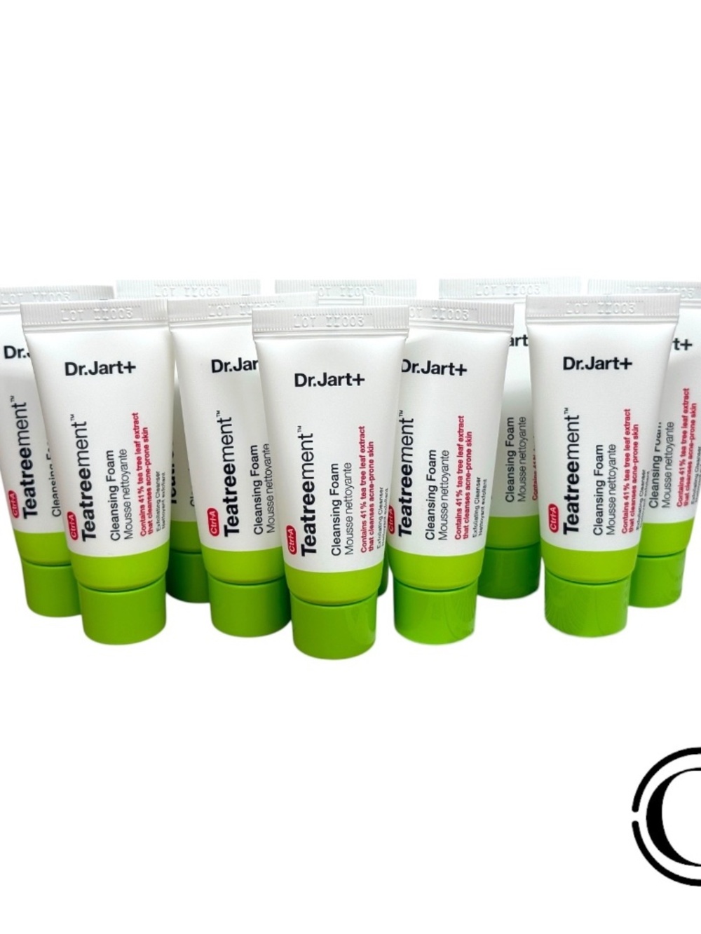 LOT OF 10 Dr.Jart+ Teatreement Cleansing Foam Face Wash 200 ml / 6.7 fl oz TOTAL